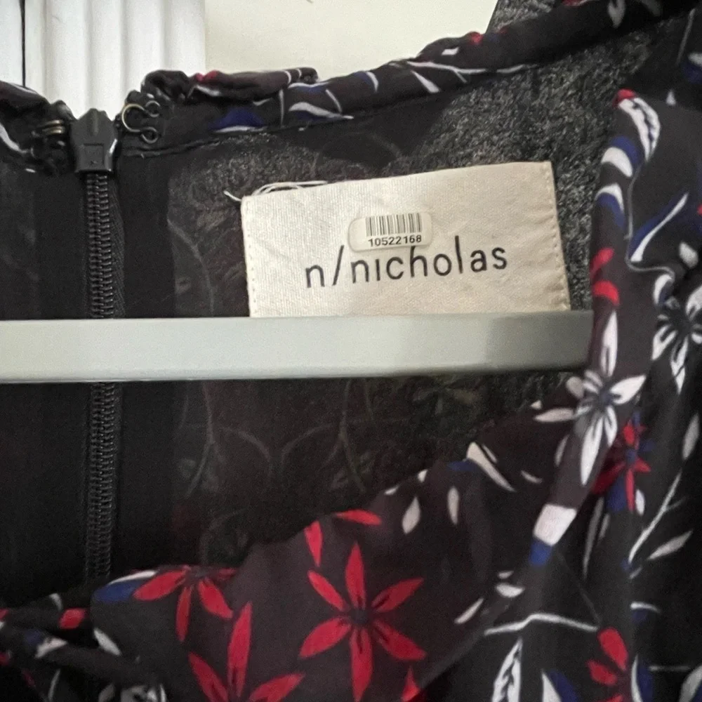 N/Nicholas black floral dress size 6 NWOT - Picture 8 of 11